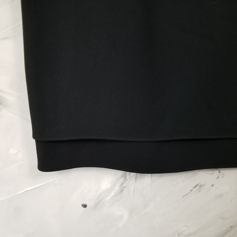 ANN TAYLOR  Layered Black Pencil Skirt - Picture 4 of 6
